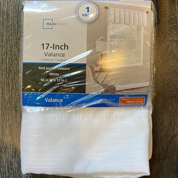 Mainstays 17” Valance - Picture 1 of 3